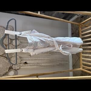 Abercrombie & Fitch Cream Mini Belted Dress